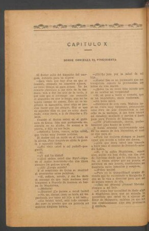 Capítulo X - Donde comienza el fingimiento