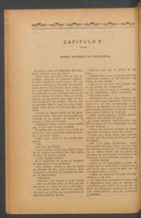 Capítulo X - Donde comienza el fingimiento