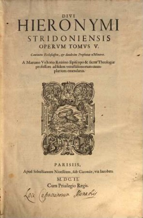 Opera omnia quae repiri potuerunt, 5 (1602)