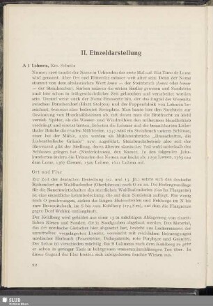II. Einzeldarstellung