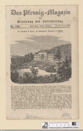 Die Heilanstalt für Nerven- und Gemüthskranke Kennenburg bei Eßlingen