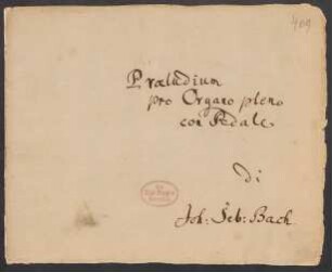 Präludien; org; a-Moll; BWV 569