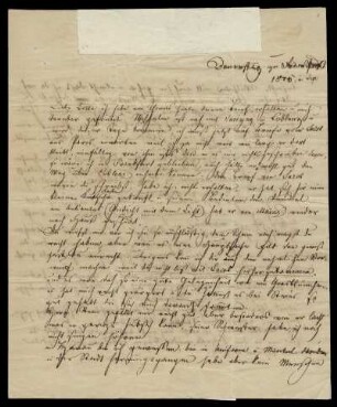 Brief von Ludwig Emil Grimm an Charlotte Amalie Grimm