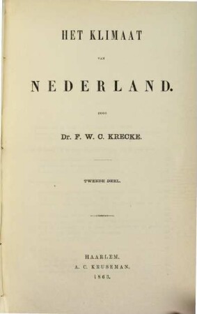 Het Klimaat van Nederland, 2