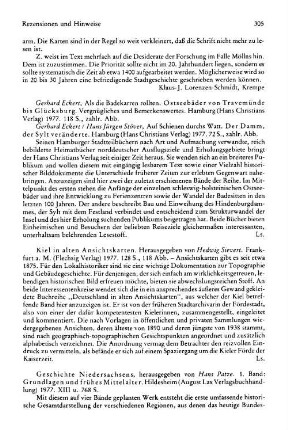 Kiel in alten Ansichtskarten, hrsg. von Hedwig Sievert : Frankfurt a.M., Flechsig, 1977