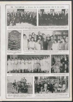 De Tucumán.- Ecos de la celebración del 9 de julio
