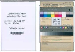 Entnazifizierung Helmut Fettweis , geb. 01.06.1920 (Sachbearbeiter)