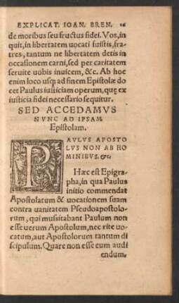 Sed Accedamus Nunc Ad Ipsam Epistolam.