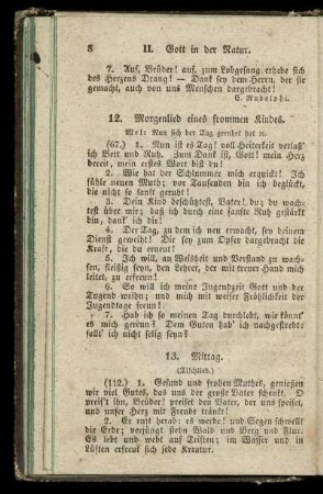 12. Morgenlied eines frommen Kindes