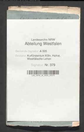 Revers des Friedrich von Fürstenberg über den Lehnstausch Bilstein-Schnellenberg und über einen Neubau des Schlosses auf dem Schnellenberg