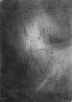 Studie einer Gewandfigur