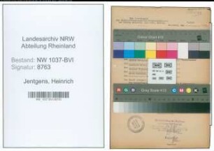 Entnazifizierung Heinrich Jentgens , geb. 06.12.1912 (Arzt)