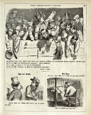 "Cirque olimpique équestre et national" "Auf der Gasse" "Die Cur"