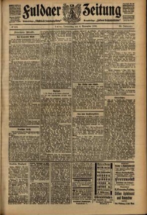 Zweite Ausgabe vom Donnerstag, den 04. November 1909.