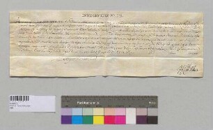 Papst Innozenz XII. gewährt der Pfarrkirche St. Lorenz in Obing einen Ablass für die dort gefeierten Totenmessen. S: Papst Innozenz XII.