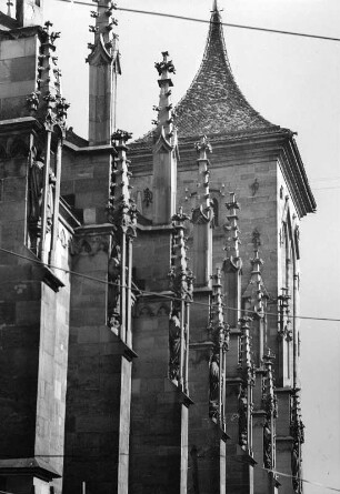 Reutlingen. Marienkirche (um 1250/1343). Teilansicht