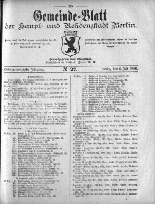 1906,27: No. 27, 8. Juli 1906