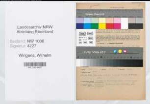 Entnazifizierung Wilhelm Wingens, geb. 19.05.1906 (Kaufm.Angest.)