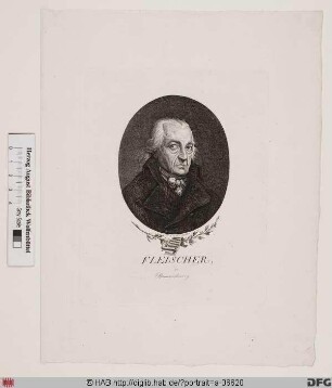 Bildnis Friedrich Gottlob Fleischer