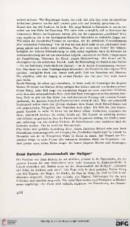 Ernst Barlachs "Gemeinschaft der Heiligen"