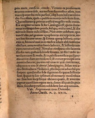 Catalogvs illustrium Medicorum, siue de primis Medicinae Scriptoribus