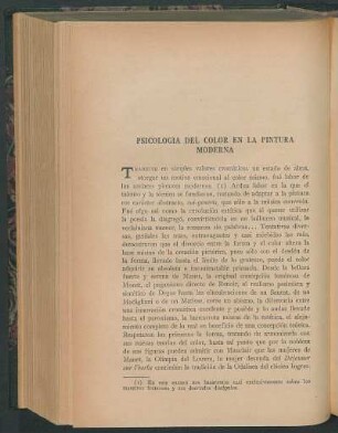 Psicología del color en la pintura moderna