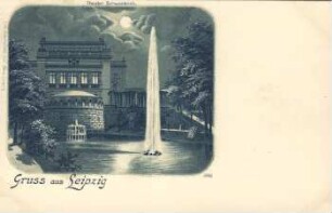 Gruss aus Leipzig: Theater ; Schwanteich