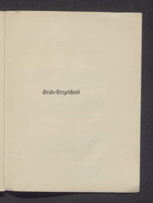 Grad-Verzeichnis