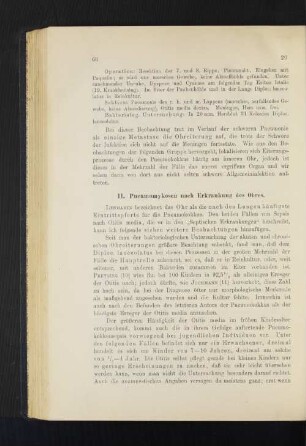 II. Pneumomykosen nach Erkrankung des Ohres.