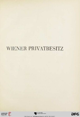 Wiener Privatbesitz (Nr.924-1018)