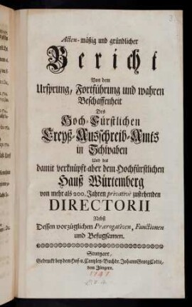 A1r-A1v, Titelblatt