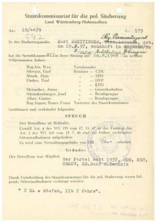 Breitinger, Karl
