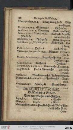 De Aquis et Piscibus