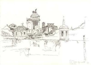 Rom Blick Richtung Monument V.Emmanuele