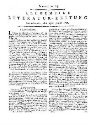 [Uden, K. F.]: Vorlesungen für die mittlere Jugend über den menschlichen Körper und die Mittel, sich gesund zu erhalten. [T. 1]. Lübeck: Donatius [1785]