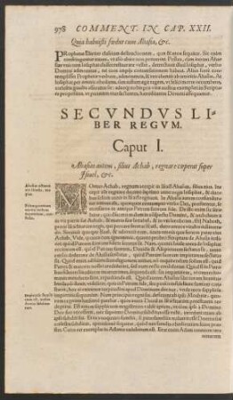 Secundus Liber Regum.