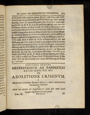 953-962, Spec. 626. De Abolitione Criminum