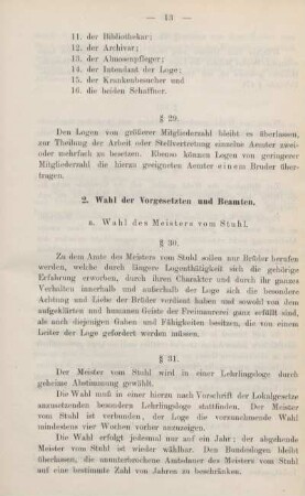 2. Wahl der Vorgesetzten und Beamten.