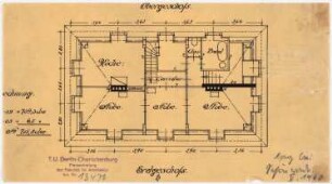 Wohnhaus (vermutlich Pförtnerhaus beim Landhaus Oppenheim), Berlin-Wannsee: Grundriss