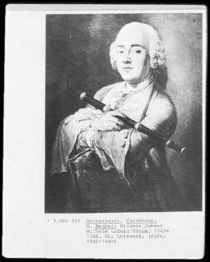 Johann Wilhelm Ludwig mit Flöte Gleim