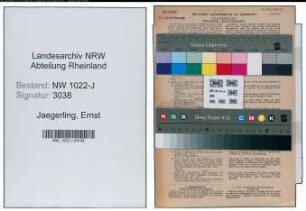 Entnazifizierung Ernst Jaegerling , geb. 23.10.1898 (Postbeamter)
