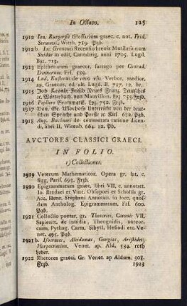 Auctores Classici Graeci