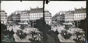 Paris. Panoramablick auf die Rue Saint Lazare