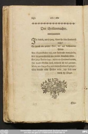 Der Brillenmacher.