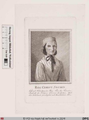 Bildnis Regina Christina Seume, geb. Liebich