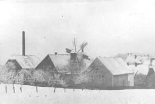 Obercunnersdorf. Windmühle, Gehöft von Paul Heinrich, Haus-Nr. 260, Repro (Bildersammlung Christfried Heinrich, Obercunnersdorf)