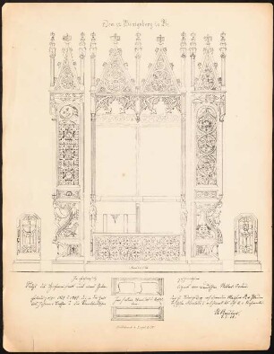 Dom, Königsberg: Ansicht, Detail (aus: Architekt. u. techn. Reiseskizzen aus Ost- und Westpreußen, Studienfahrt 1858)