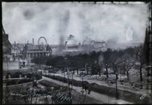 Paris, Abbau Weltausstellung 1900, Panoramablick vom Trocadéro-Hügel
