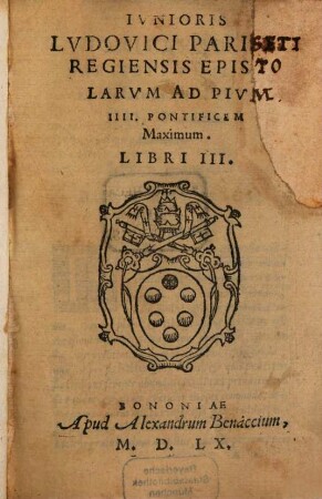Epistolarum Posteriorum libri tres