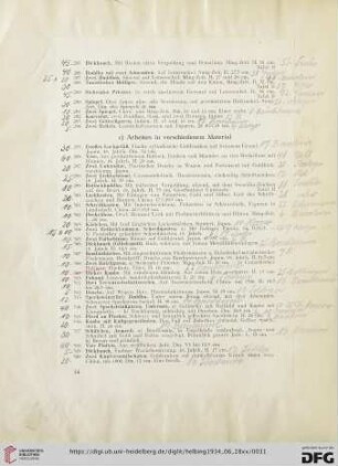 c) Arbeiten in verschiedenem Material (Nr. 295-329)